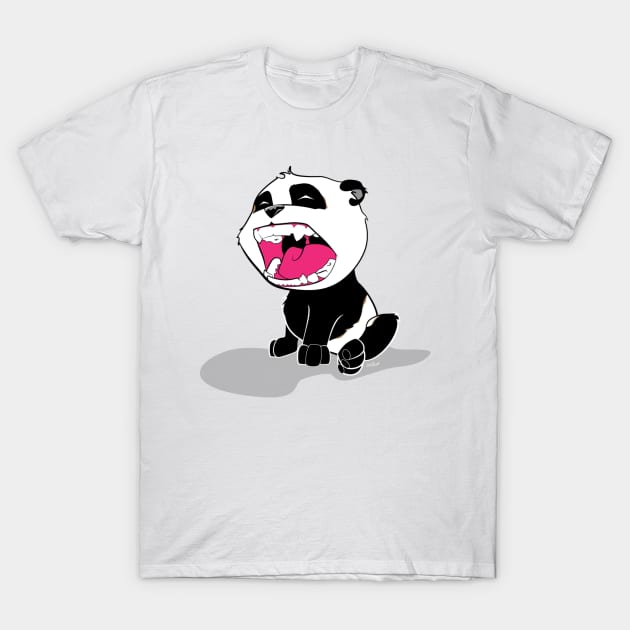 Screaming Panda Cub T-Shirt by SEspider